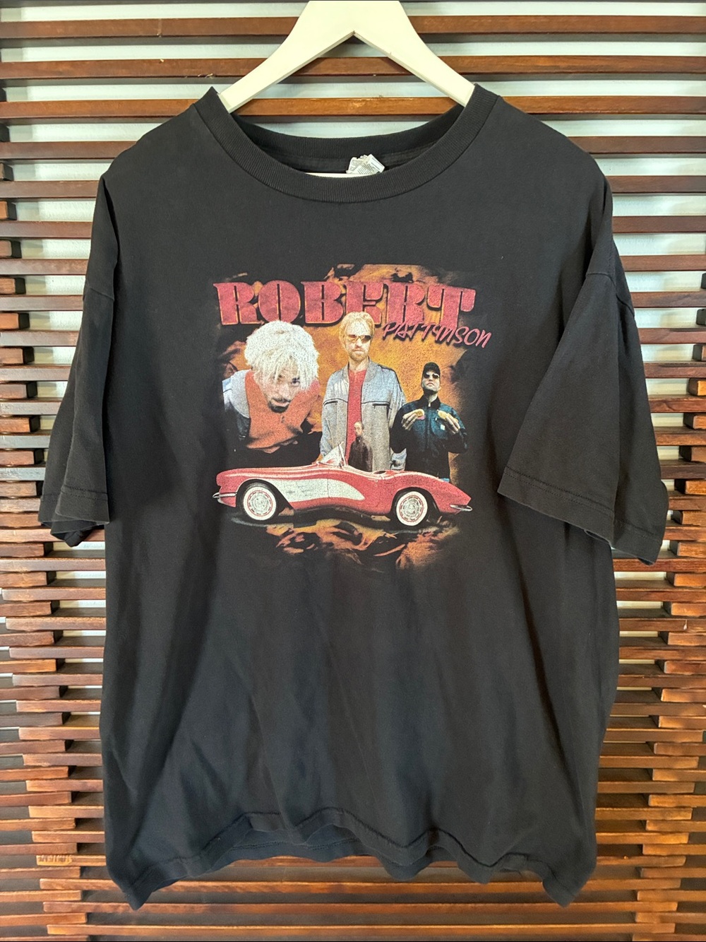 🎉NEW LISTING!🎉Robert Pattinson Graphic Tee with Red Car Design